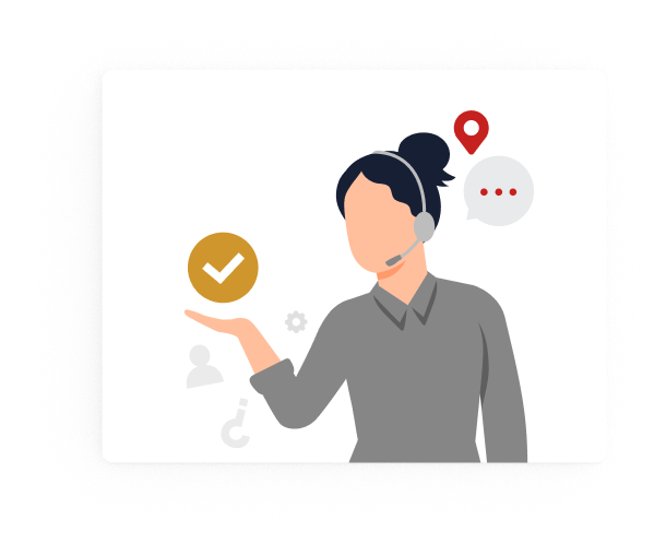 passport application assistance representative icon