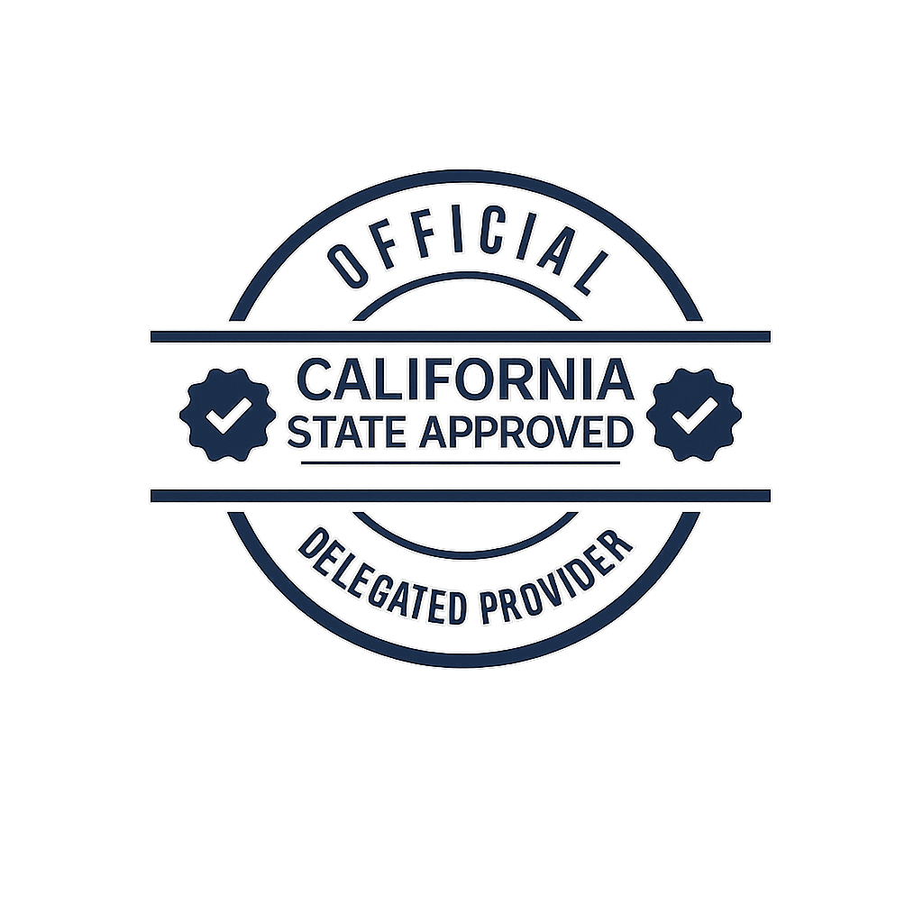 CA state approved seal