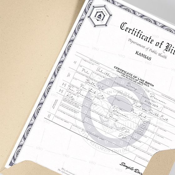 Order Your Kansas (AKS) Birth Certificate Online