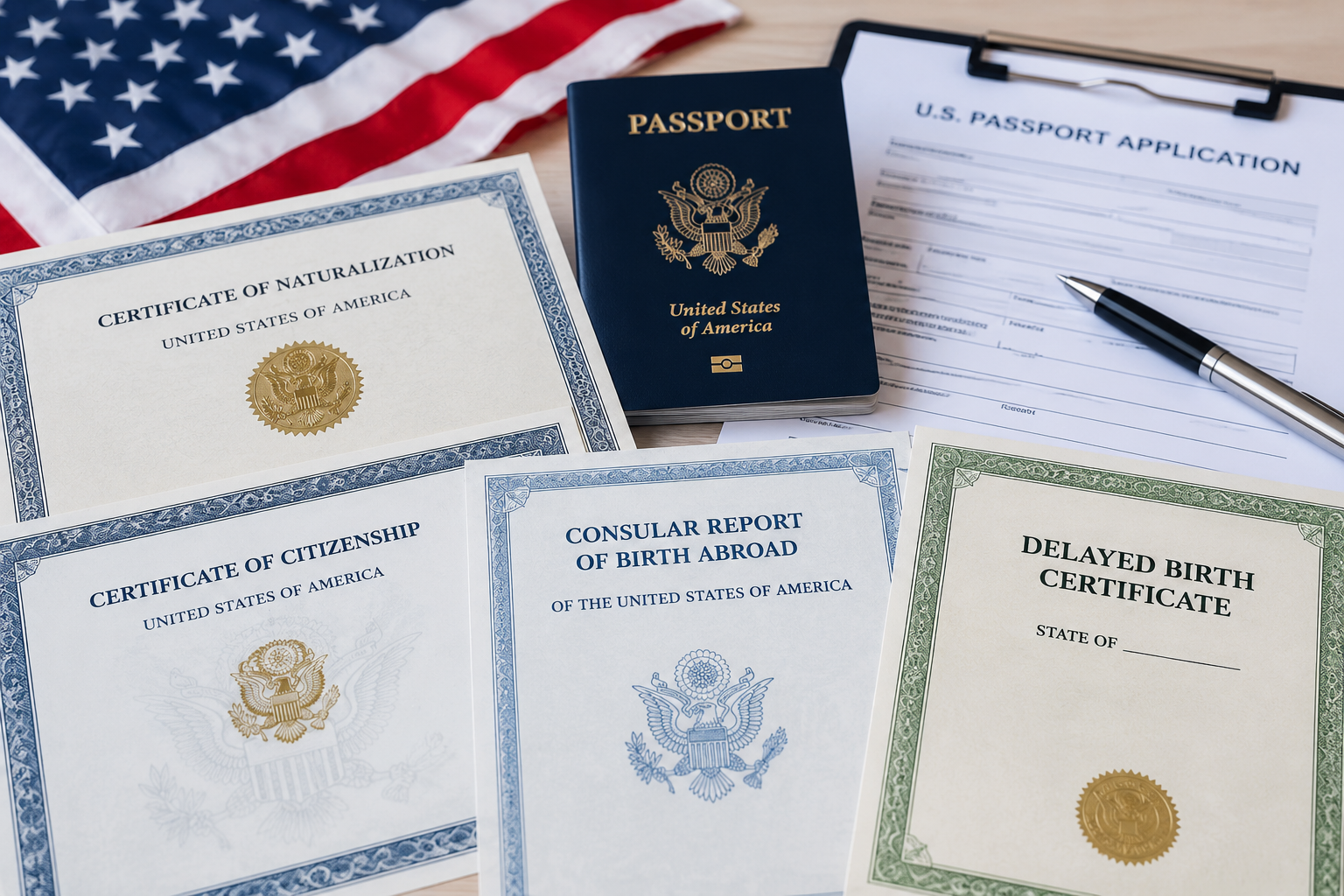 ¿Qué puede usar en lugar de un acta de nacimiento para un pasaporte?
