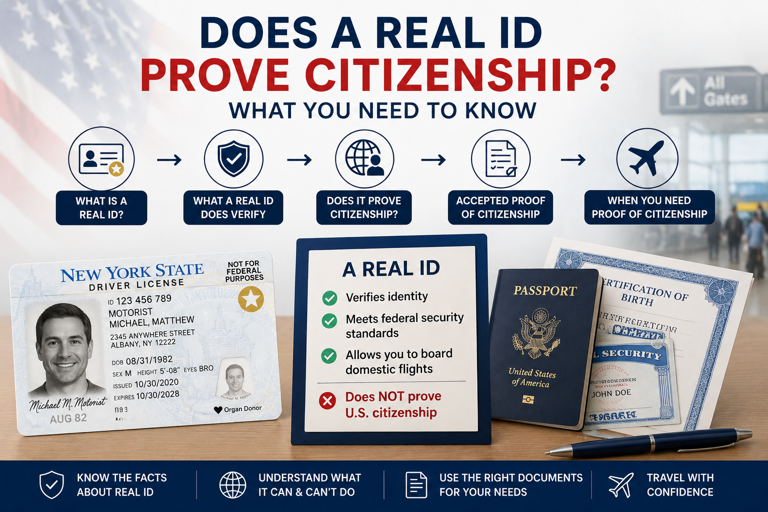 ¿Una REAL ID Demuestra la Ciudadanía? Qué Sí Demuestra y Qué No