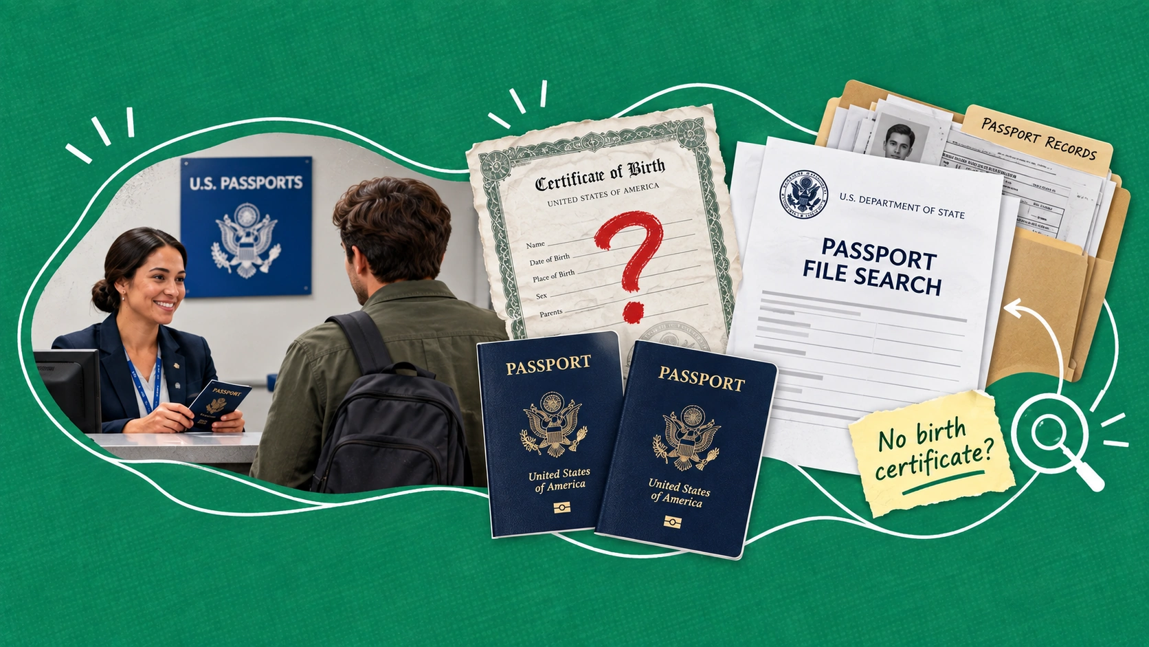 You Had a Passport Once and Can't Find It, and You Have No Birth Certificate Either
