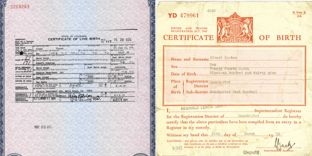 Birth Certificate Compared with Interview for Paternal Occupation