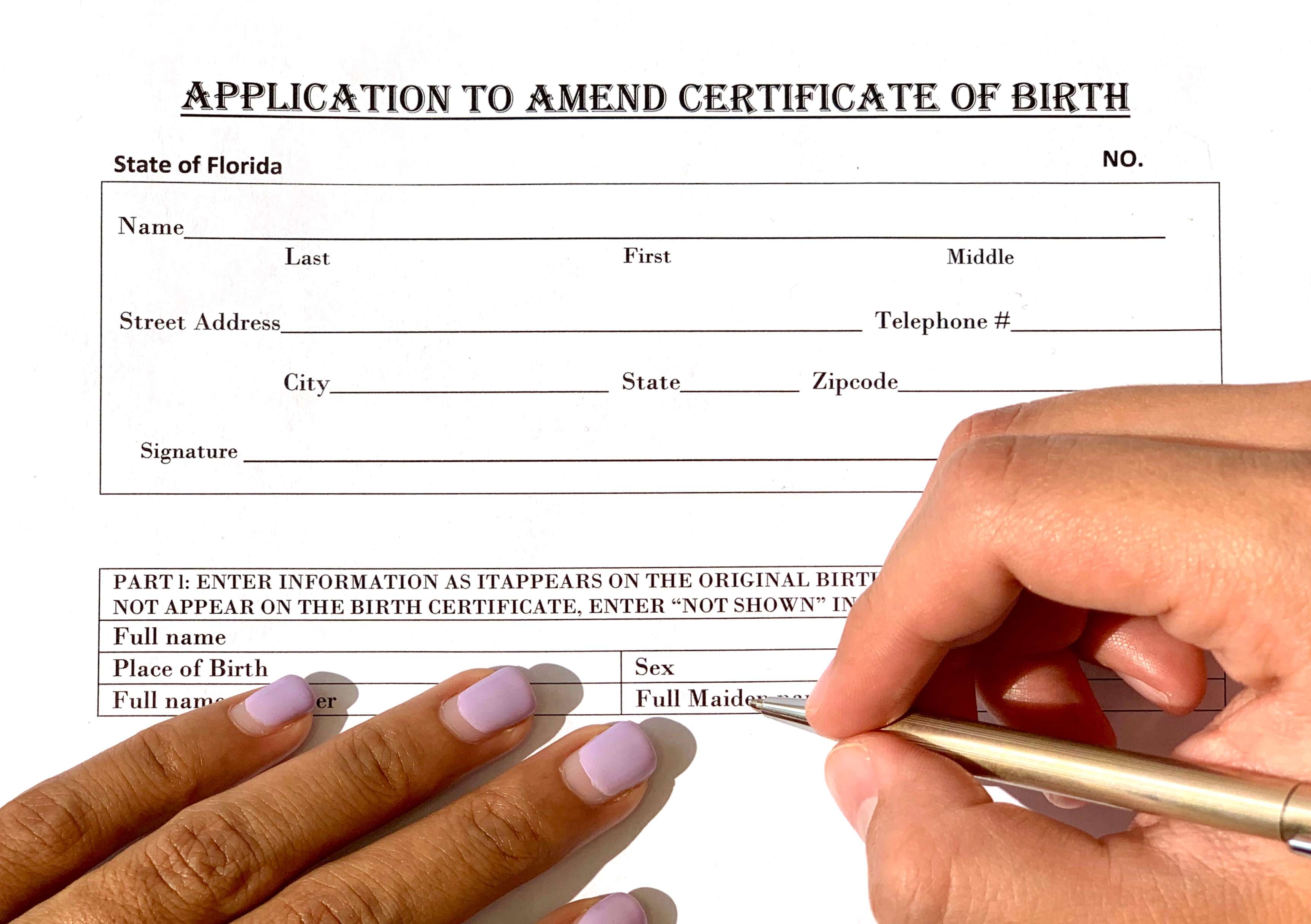 certificate of gender reassignment