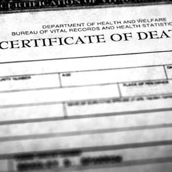 Copy of Death Certificate