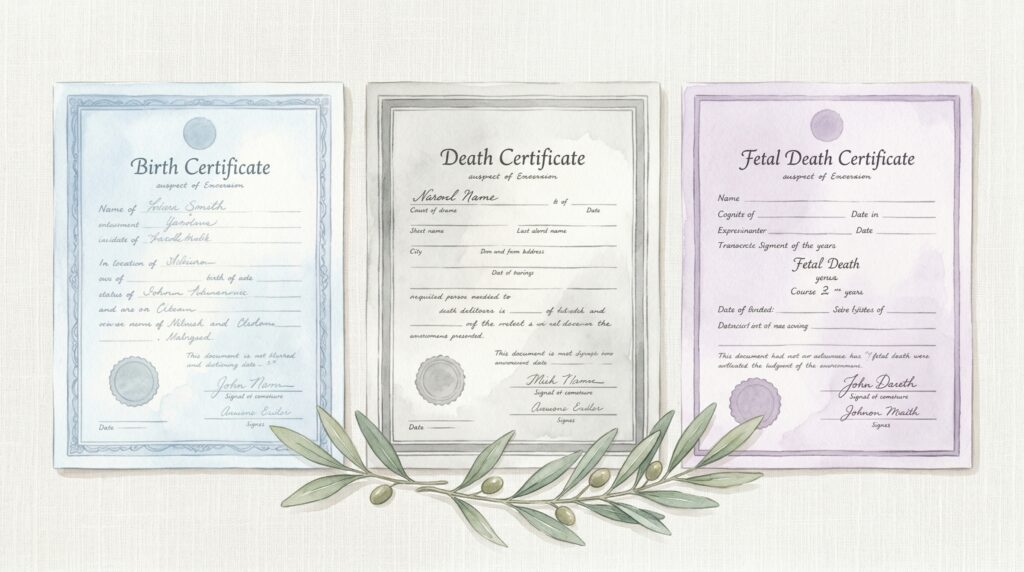 How to get a fetal death certificate - step-by-step process for requesting fetal death records