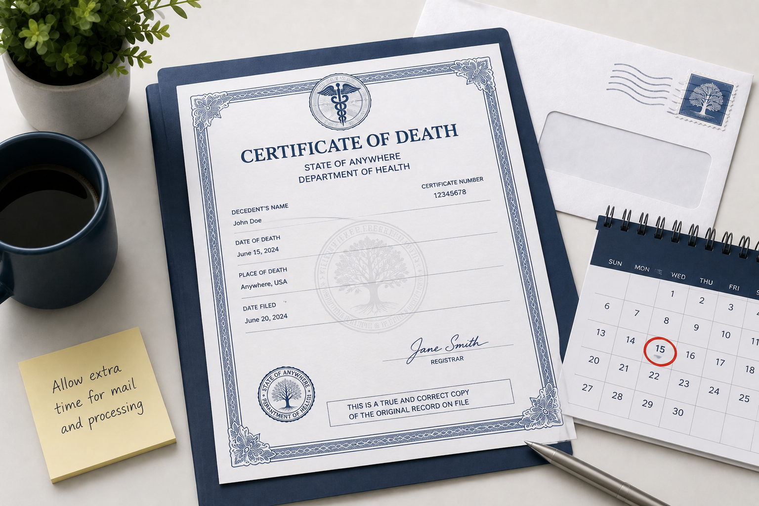 How Long Does It Take to Get a Death Certificate?
